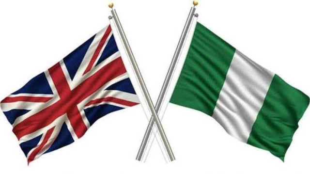 The United Kingdom and Nigeria's Flag